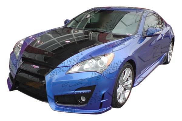 (image for) Vis Racing Genesis Coupe Fiberglass Tornado Side Skirts Pair 2010 - 2016 - Click Image to Close